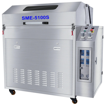 Máquina de remoção automática e pneumática do revestimento constituído da máquina do líquido de limpeza do GABARITO de SME-5100S do pulverizador de SMT da pálete da limpeza