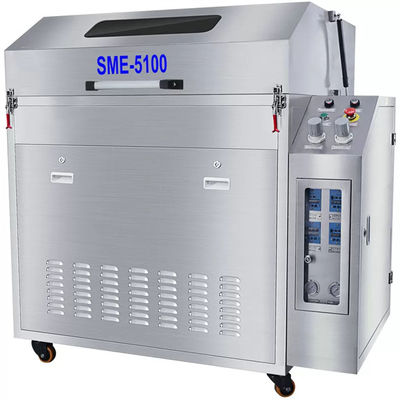 SME-5100 do líquido de limpeza redondo do gabarito da cesta do diâmetro da Dobro-estação 1000mm onda de solda pneumática Oven Pallet Cleaning Machine de Smt