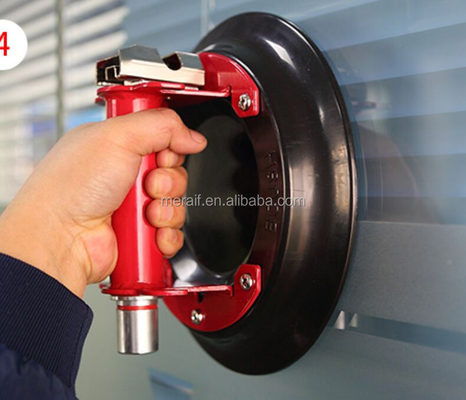 Copo de vidro resistente da sução ferramenta da desmontagem do vidro do carro do copo da sução do vidro do punho do copo da sução de um vácuo de 9 polegadas