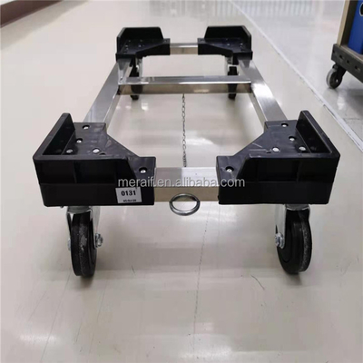 Quatro carros de alumínio da caixa de escaninho do transporte da casa da logística do supermercado do carro do trole dos caminhões da plataforma das rodas que movem zorras