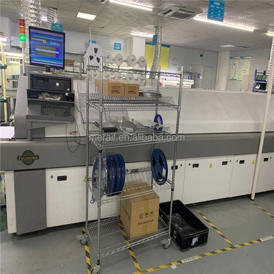 Do armazenamento por atacado do carretel do PWB de SMT ESD SMD do aço carbono da fábrica carro arquivando do trole da cremalheira