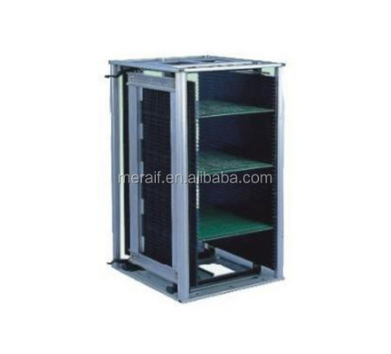 Tipo do ajuste da engrenagem de cremalheira do compartimento do metal do PWB SMT da cremalheira de compartimento do ESD para o armazenamento do PWB