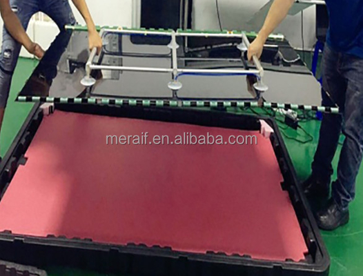 Elevador automático do suporte do otário do vácuo da tevê LCD do projeto da liberação do vácuo de Meraif com os copos da sução para o movimento de vidro da tela da tevê do LCD