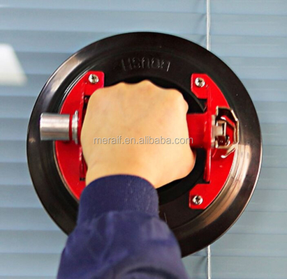 Copo da sução do vácuo da ação de bomba do copo do otário do vidro de mão de 9 polegadas para o vidro de levantamento
