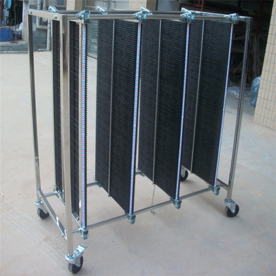 Cremalheiras chapeadas Chrome do armazenamento do PWB Esd da circulação do ESD
