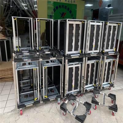Largura antiestática condutora das cremalheiras de compartimento 5.0mm do PWB SMT do ESD